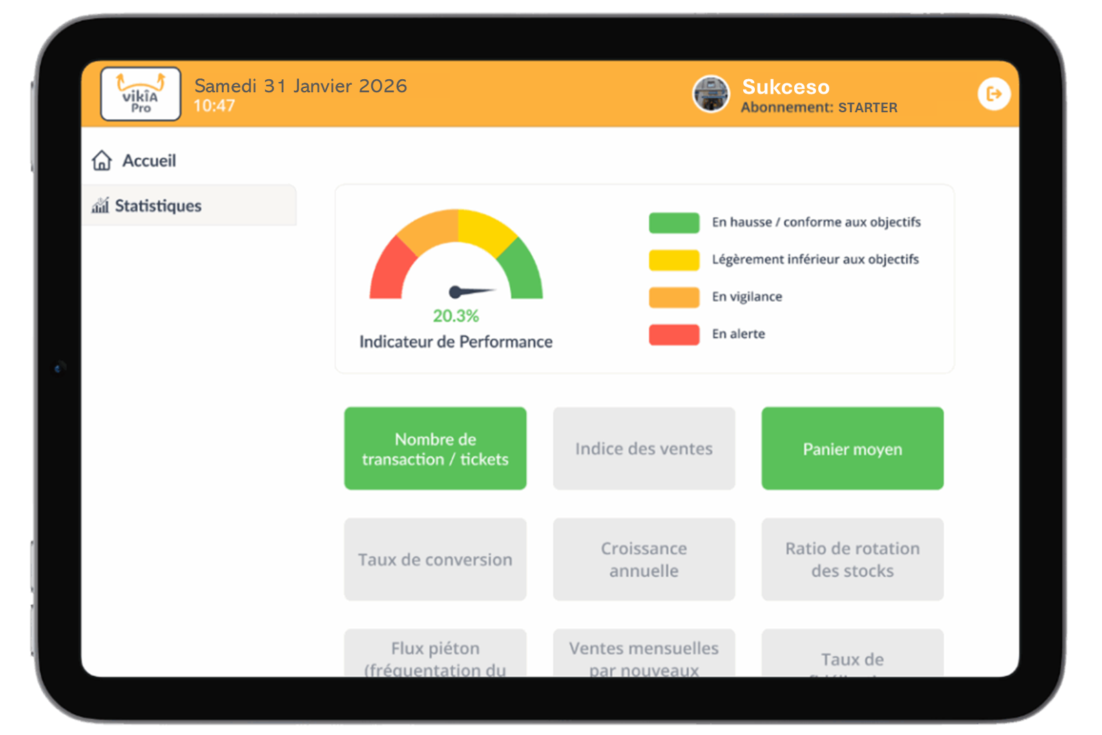 vikîA.Pro® — carte de fidélité digitale sur tablette